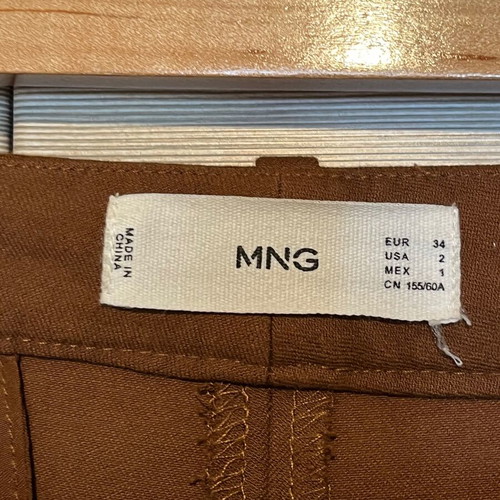 Brown Mango pants like new, size 34