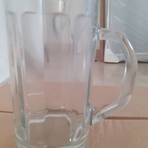 Amstel Beer Glasses set of 4, new, 500 ml thick glass with handle