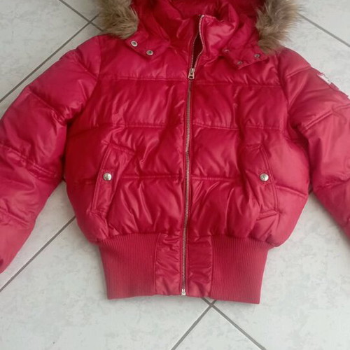 Lee red down jacket like new, size S