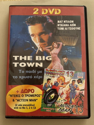 Double DVD The Big Town, Dennis the Menace and Action Man used