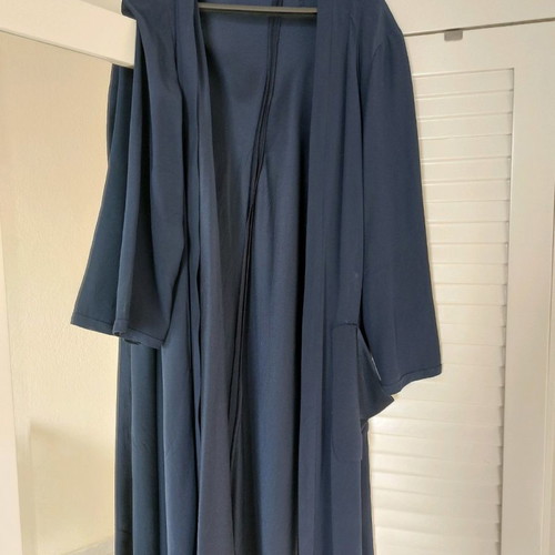 Blue dress and jacket set XL worn once, midi dress with zipper and satin lining