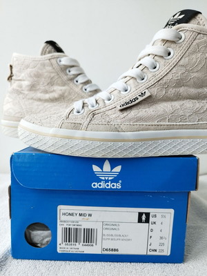 Adidas Honey Mid W like new women's sneakers champagne color