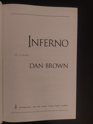 Dan Brown Inferno book like new
