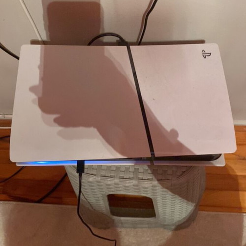 Play Station 5 Slim with 2 controllers and 3 original games like new