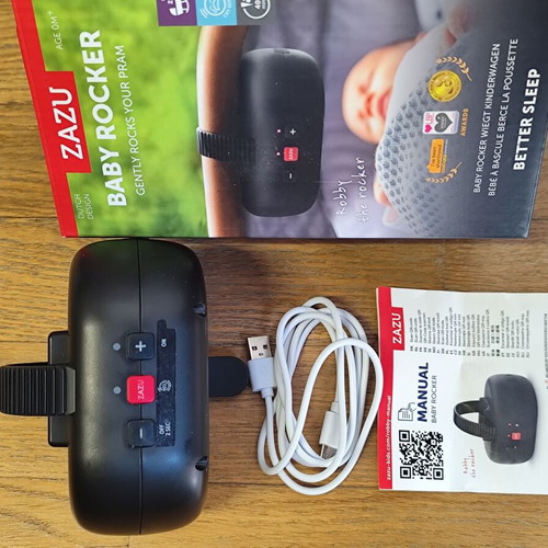 ZAZU Robby Rocker V3 used baby rocker with cry sensor and timer