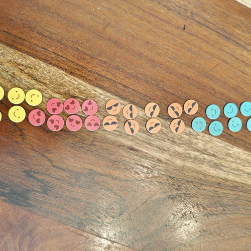 Magnetic reward chart used with 57-piece educational set