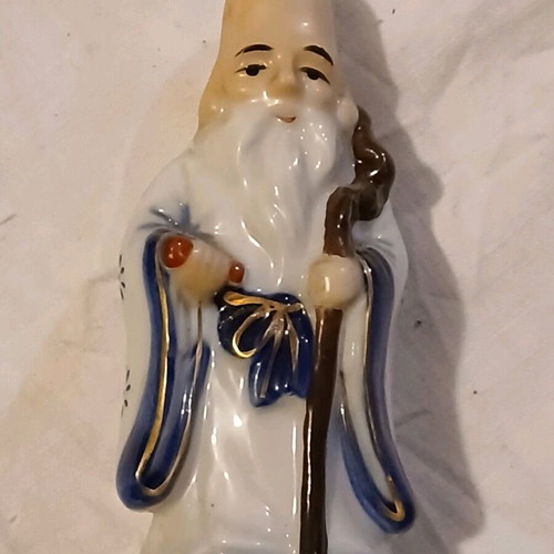 Chinese deities used, set of 4, porcelain miniatures