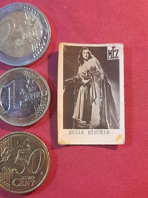 Dolly Sisters MEZ vintage cigarette advertising card