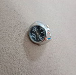 Ring watch new, silver with elasticity