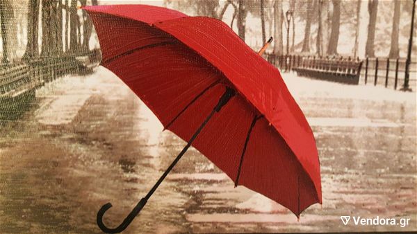  pinakas - eleotipia polipticho, me thema Red Umbrella me tin ipografi tou kallitechni Anastasiadis Harry