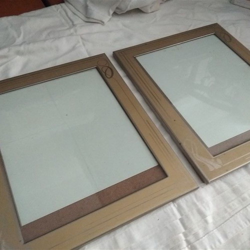 Metal photo frames used, pack of 2 large
