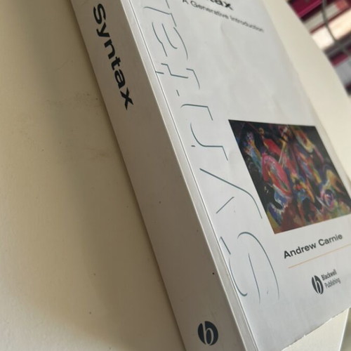 Syntax A Generative Introduction book used, English