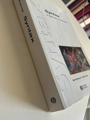 Syntax A Generative Introduction book used, English
