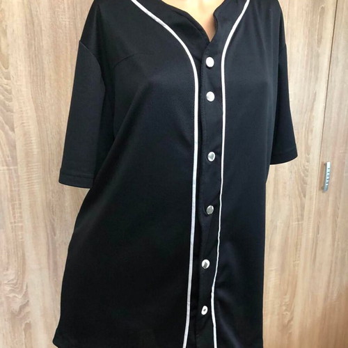 Urban Classics blouse, black and white, size M