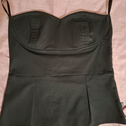 Benissimo black bustier like new, size XS
