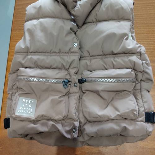 Zara kids vest used, size 2-3 years, brown