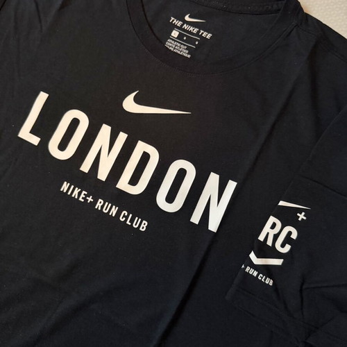 Nike Run Club T-shirt used, dri-fit, size L, black