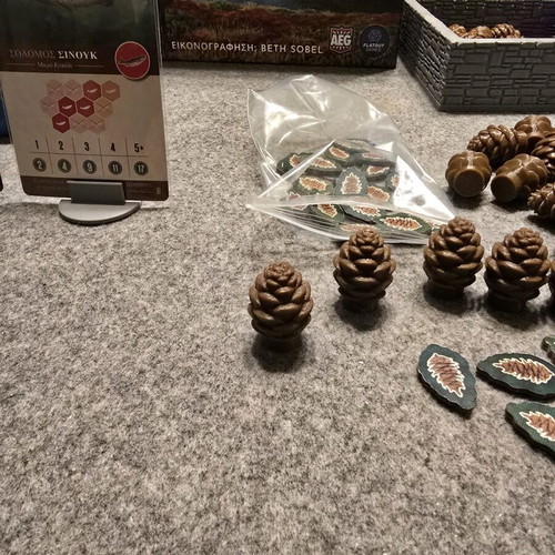 Cascadia 3d printed nature tokens and card stands new