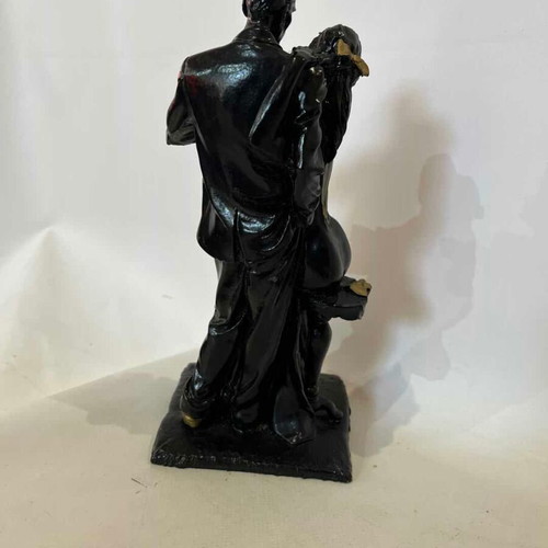 Vintage decorative statue couple dancers Art Deco style 25x11x10