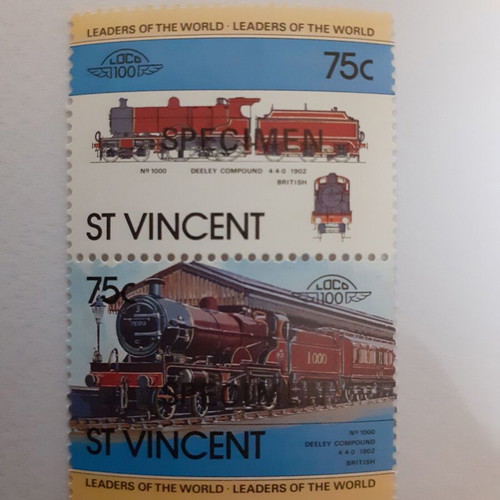 St. Vincent Stamps Specimen Overprint Series New