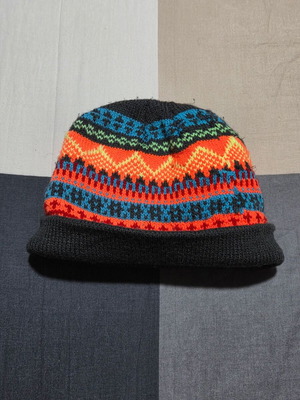 Children's colorful knit cap lightly used