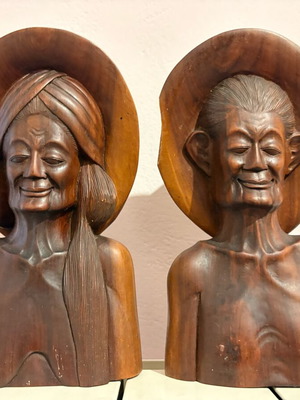 African woodcarving figures used, couple set