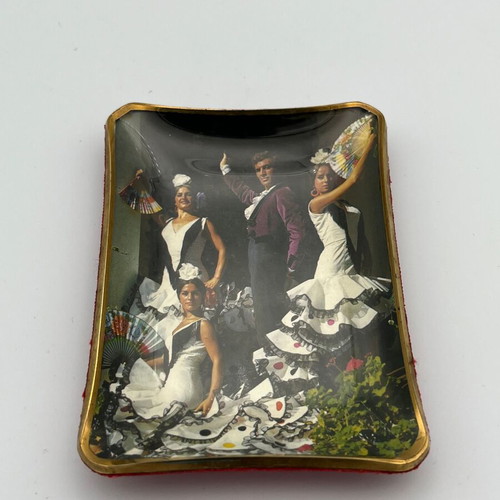 Vintage Flamenco Souvenir Trinket Tray from Malaga, 1970