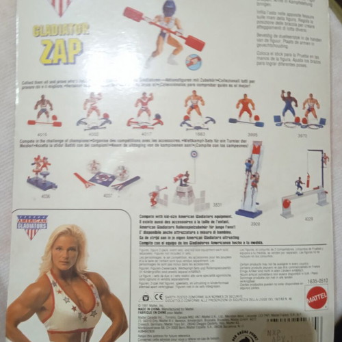 Zap American Gladiators action figure 1991 Mattel vintage MOC like new