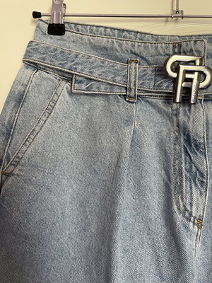 Pinko denim bermuda shorts, blue, size L