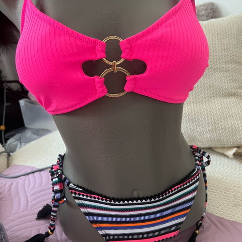 Swimsuit new women's size S/M pink and colorful