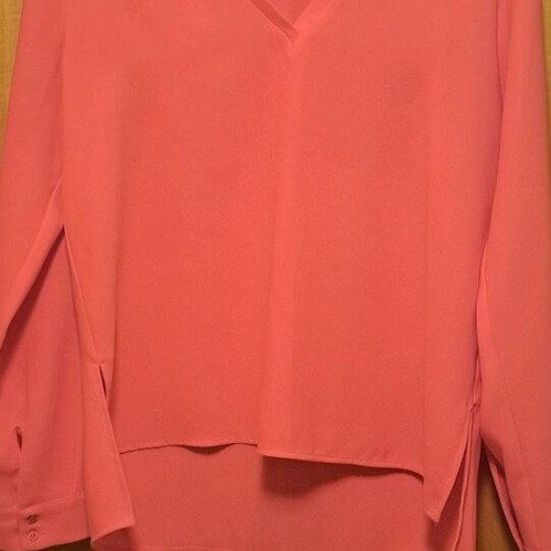 Zara crepe tunic like new, asymmetric, fuchsia color