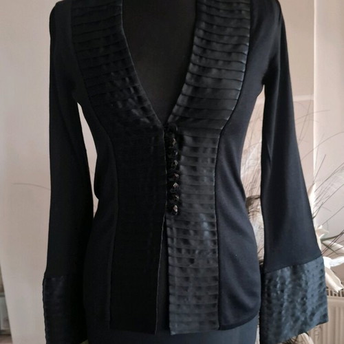 Nugat London silk black blouse jacket like new XS