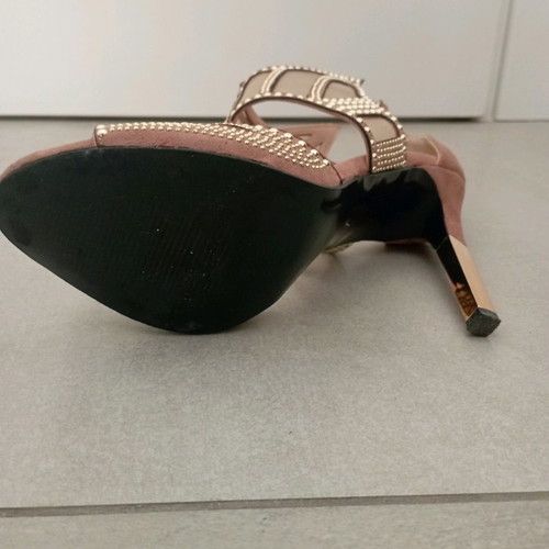 Formal sandals used, size 38, 10cm heel, Fred brand