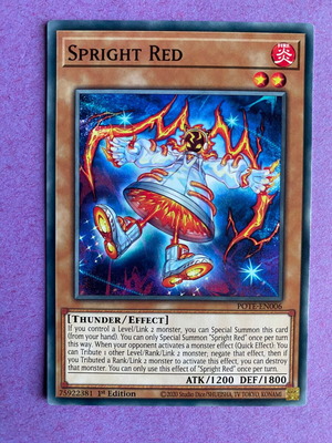 Spright Red Yu-Gi-Oh! κάρτα 1η έκδοση σαν καινούργια