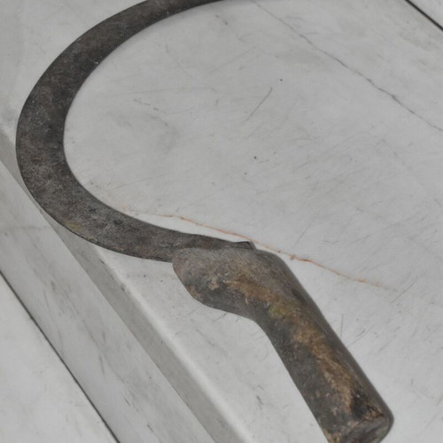 Handmade Sickle with Wooden Handle used, traditional farming tool