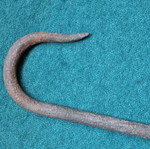 Vintage hook used, length 14.5cm
