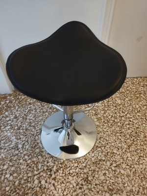 SADDLE Metal Bar Stool new with adjustable height and PVC seat