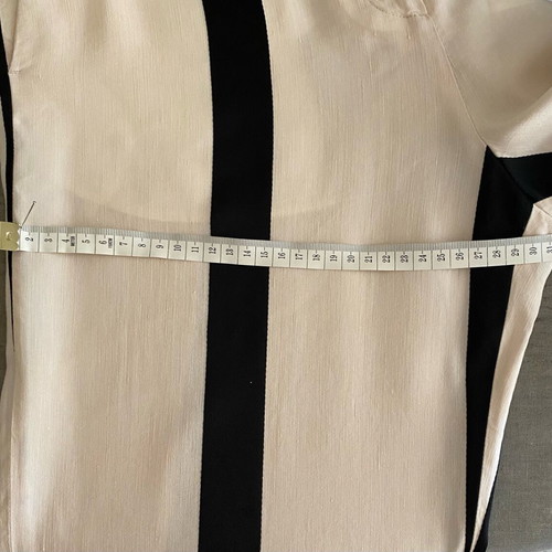Acne Studios pants size 38 FR/42 IT like new, linen and viscose cream with black stripes