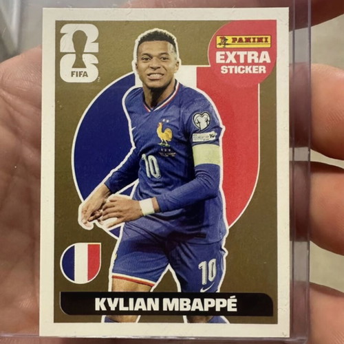 Kylian Mbappé gold extra sticker Panini World Cup 2026