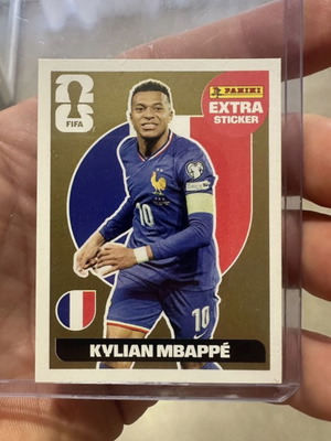 Kylian Mbappé gold extra sticker Panini World Cup 2026