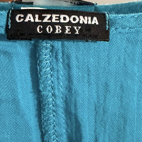 Calzedonia Corey turquoise beach dress caftan one size like new