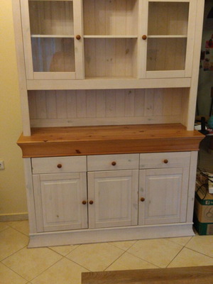 Living room showcase used, medium condition with minor defects