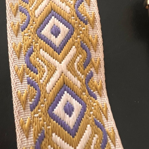 Woven strap with leather new for bags