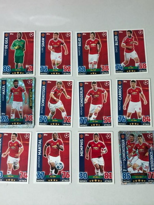 Match Attax 2015/16 Mega Set Manchester United 14 cards like new