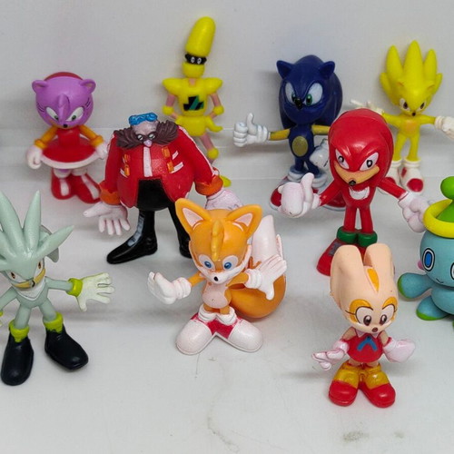 Sonic action figures set like new, collection of 12 characters