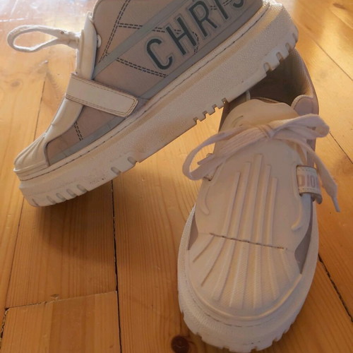 Sneakers Cristian Dior γυναικεία σαν καινούργια, άσπρα και γκρι, νούμερο 40-41