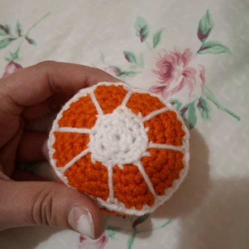 Handmade knitted fruits like new, set of 10 pieces