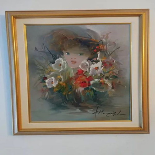 Original Paintings by Fofi Mouratidou like new, set of 2