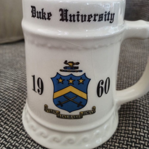 Beer Stein Duke University 1960 used, ceramic collectible