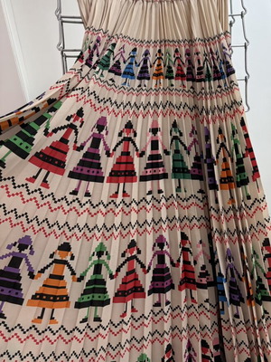 Karavan pleated skirt multicolor, like new, sizes S/M
